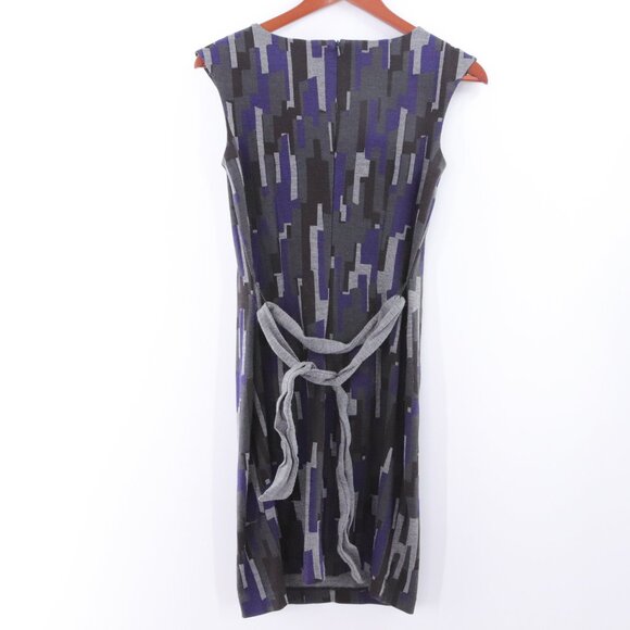 Banana Republic | Sleeveless Sheath Dress 4 Geometric Knee Length - Picture 4 of 7